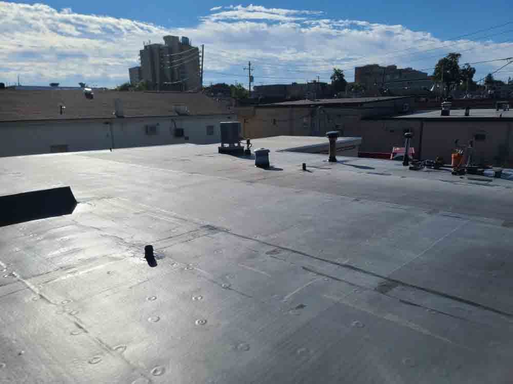 Commercial flat roof completed in Eastern Pennsylvania