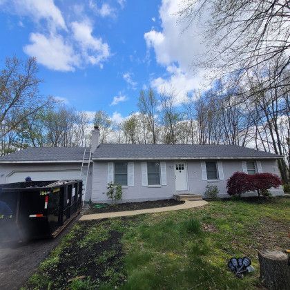Completed historic-style roof by J and M Roofing