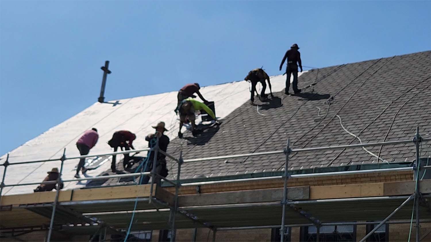 J and M specialty roofing project